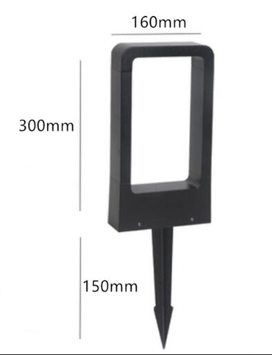 10W LED Rasen Licht Ich bin Freien Wasserdichte Aluminium Rasen Licht Landschaft Gemeinschaft Garten Hof Villa Grünland Straße Lichter SNYKA: 300mm mit Stecker Base / Weiß AC85-265V