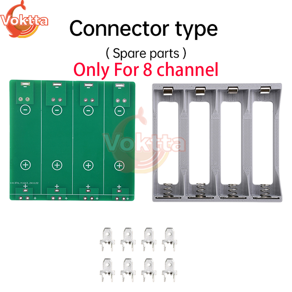 DIY 21700 Battery Tester 4*21700 Power Detector Module for Test 4/8 Channel 18650 Lithium Battery Capacity Internal Resistance: Yellow