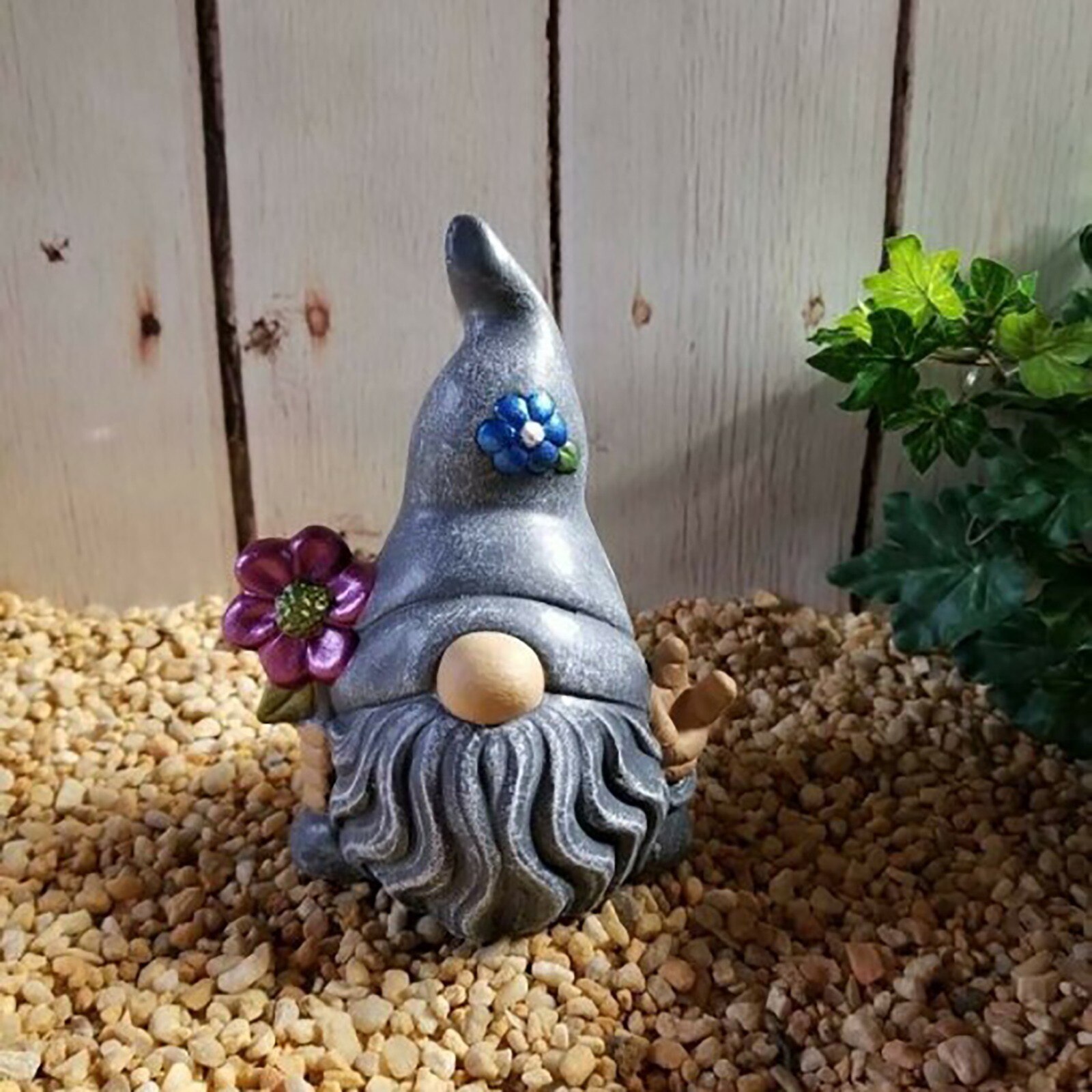 Fairy Garden Tiny Gnomes Statue Garden Courtyard Magic Garden Gnome Resin Statue Collectible Figurines Miniature Gardening Gnome