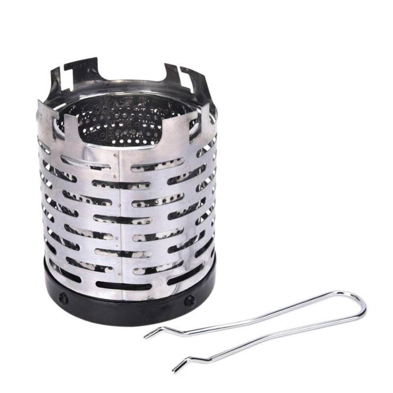 Poêle de chauffage de cuisine | Mini poêle de Camping Portable, poêle à bois, brûleur de chauffage d'extérieur en acier inoxydable, randonnée randonnée voyage