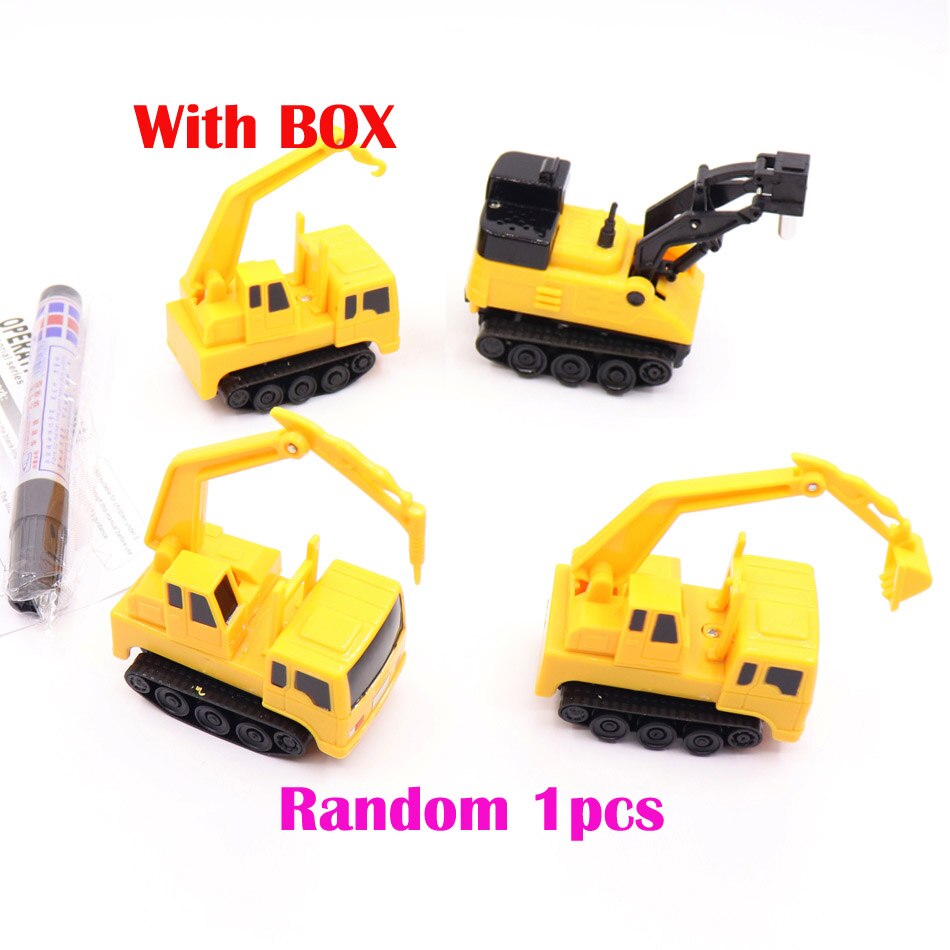 Techniek Voertuigen Truck Mini Magic Pen Inductieve Kinderen Truck Tank Speelgoed Auto Trekken Lijnen Inductie Spoor Auto: D02 Random With box