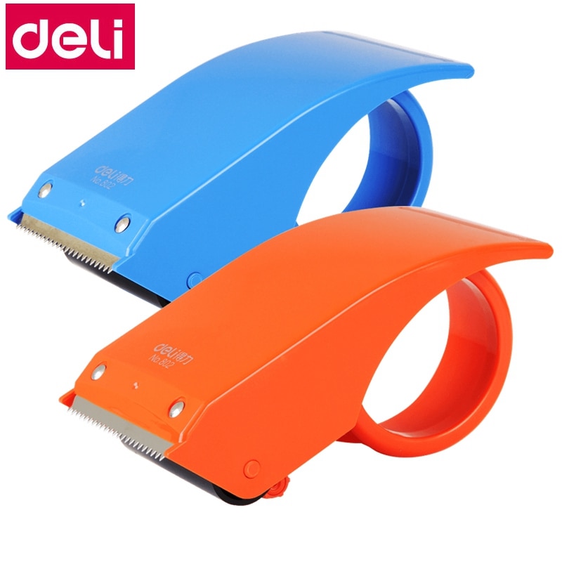 Deli 801/802 Metalen Hand Tape Cutter Tape Dispenser Voor Max. 60Mm Tape En 48Mm Tape Blauw Rood Kleuren