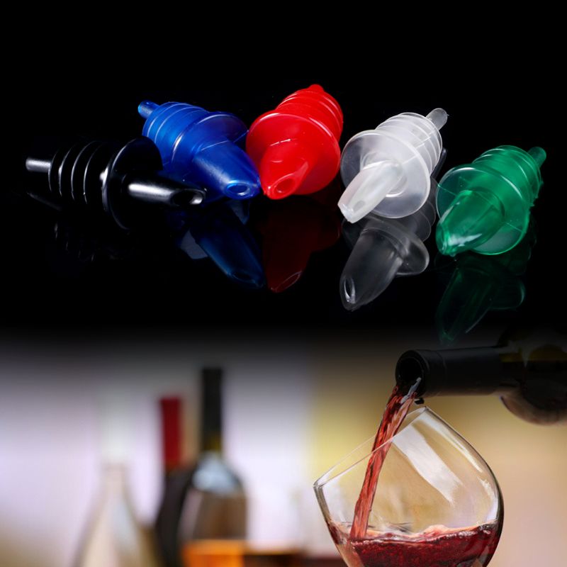 Plastic Liquor Wine Bottle Pour Free Flow Pourer Stopper Cocktail Drinks