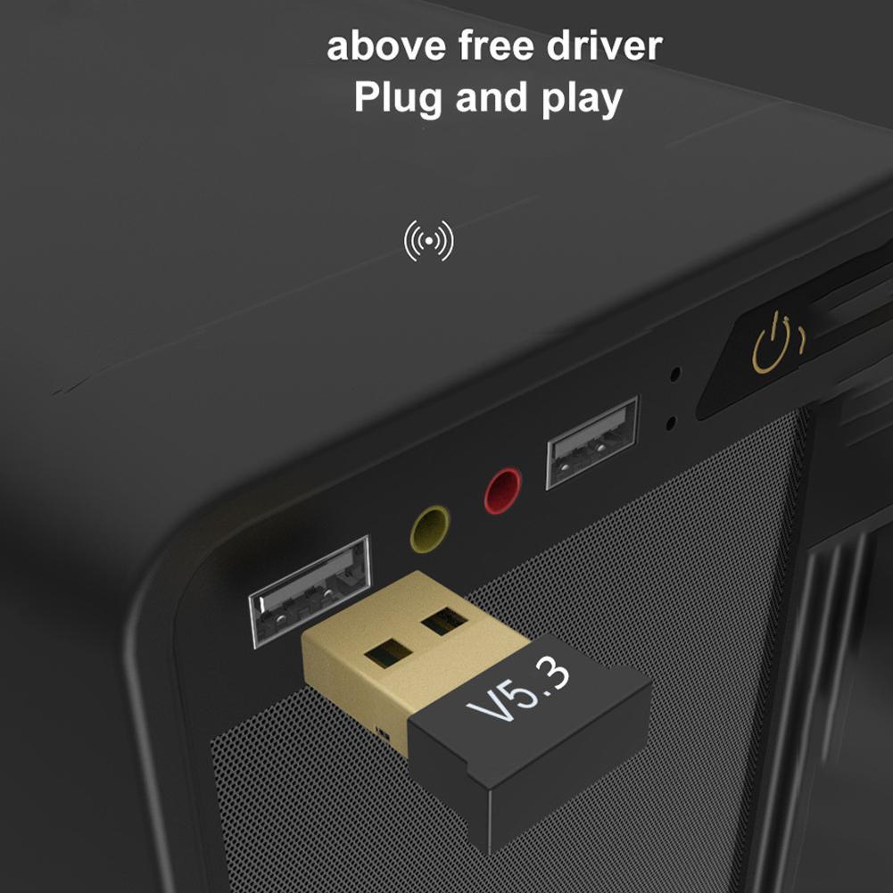 Adapter USB Bluetooth 5.3 z obsługą systemu Windows 11/10/8.1 BT Nadajnik audio Odbiornik muzyczny Adapter do komputera stacjonarnego Laptop