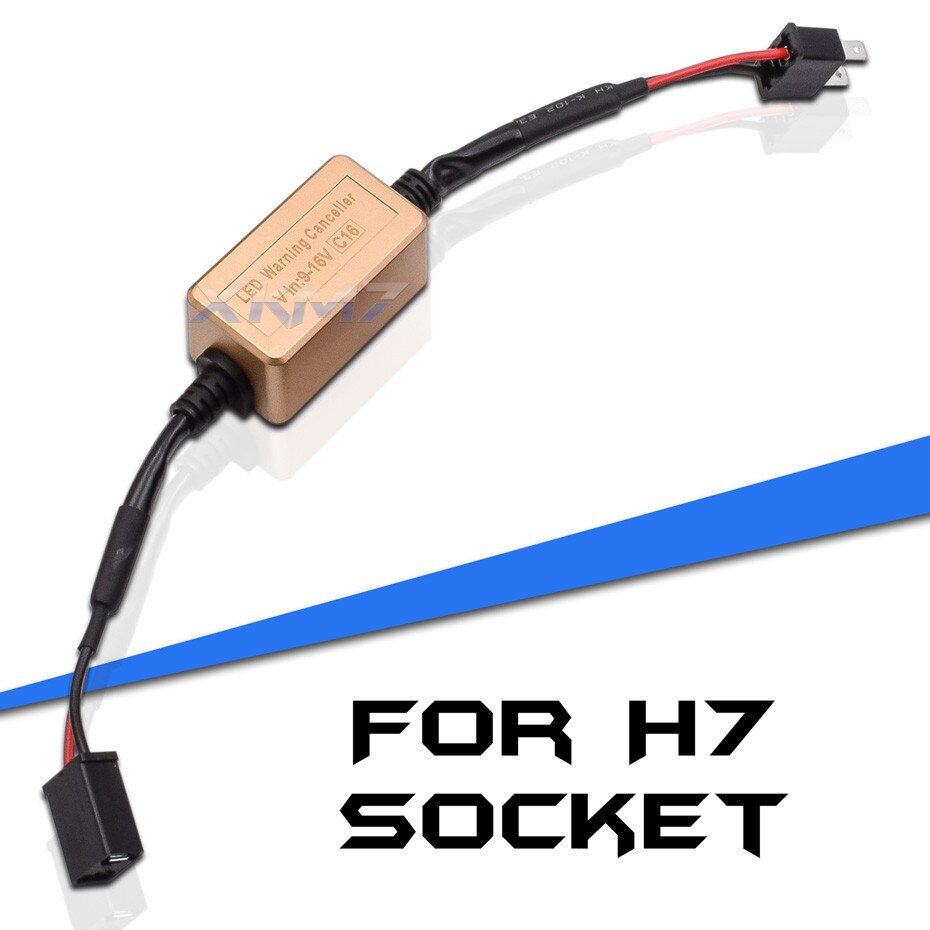 XKM7 LED Canbus Decoder H7 H4 H11 H1 D2 LED Headlight Resistor Tuning Bulbs Canceller Harness Error Free Car Lights Accessories