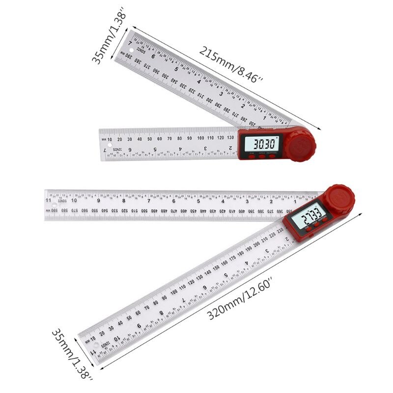 0-200mm 0-300mm Digital Meter Angle Inclinometer Angle Digital Ruler Electron Goniometer Protractor Angle finder Measuring Tool