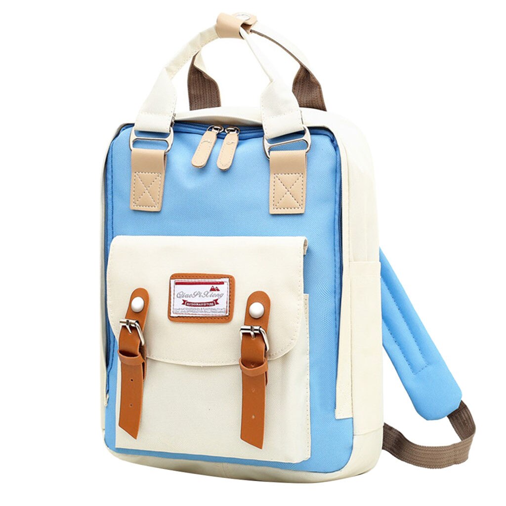 Frauen Wasserdicht Mutter Tasche Multi-funktion Rucksack Wilden Große Kapazität Totes Schulter Rucksäcke Taschen # T1G: Weiß