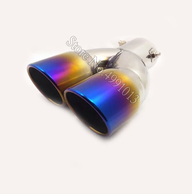 For Kia Niro car stickers body cover muffler exterior back end pipe dedicate exhaust tip tail outlet ornament 1pcs: B1006Ba63