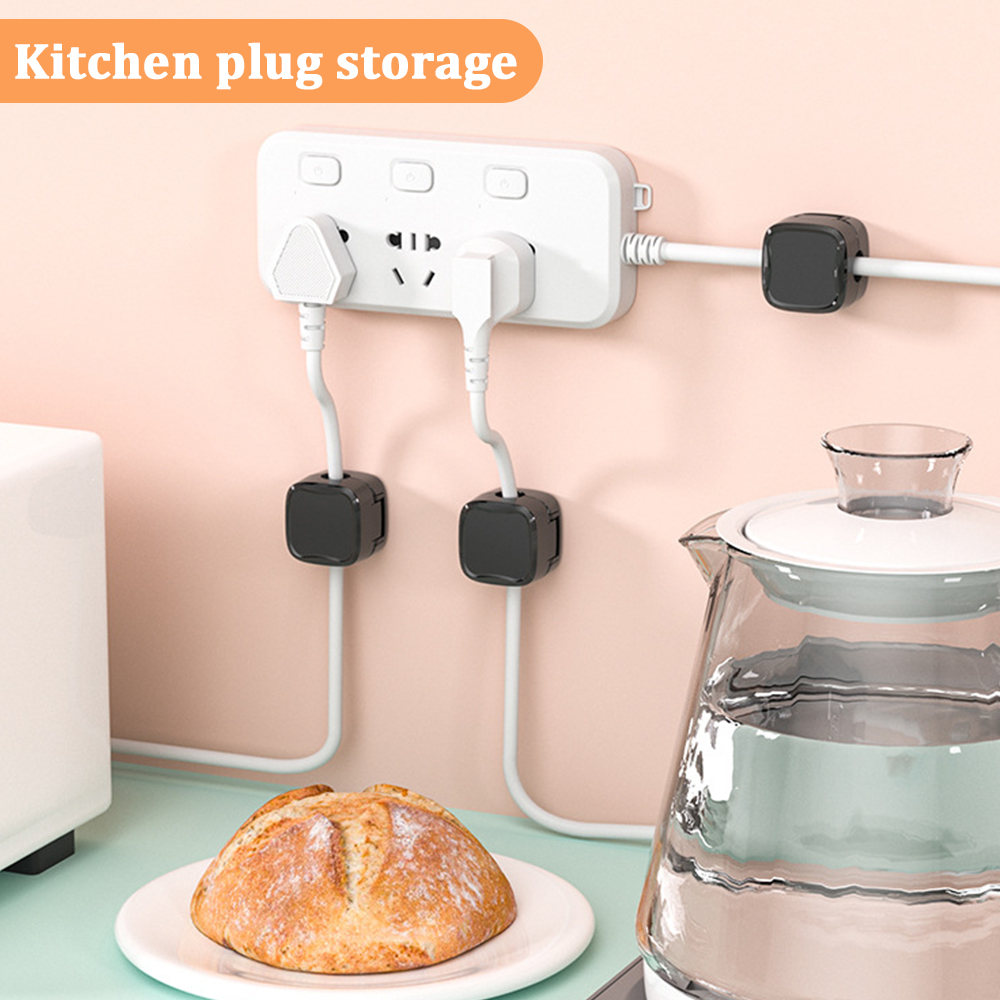 Magnetic Cable Clips Cable Organiser Adjustable Cord Holder Under Desk Organizing Cable Management Wire Organizer Cable Holder