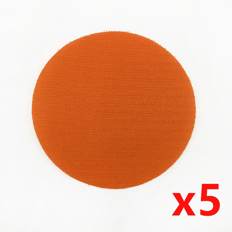 Stark klibbig lekmatta matta klistermärken förskola dagis golvmatta magisk klistermärke lagspel tecken nummer färg läromedel: 5 st orange / 125mm