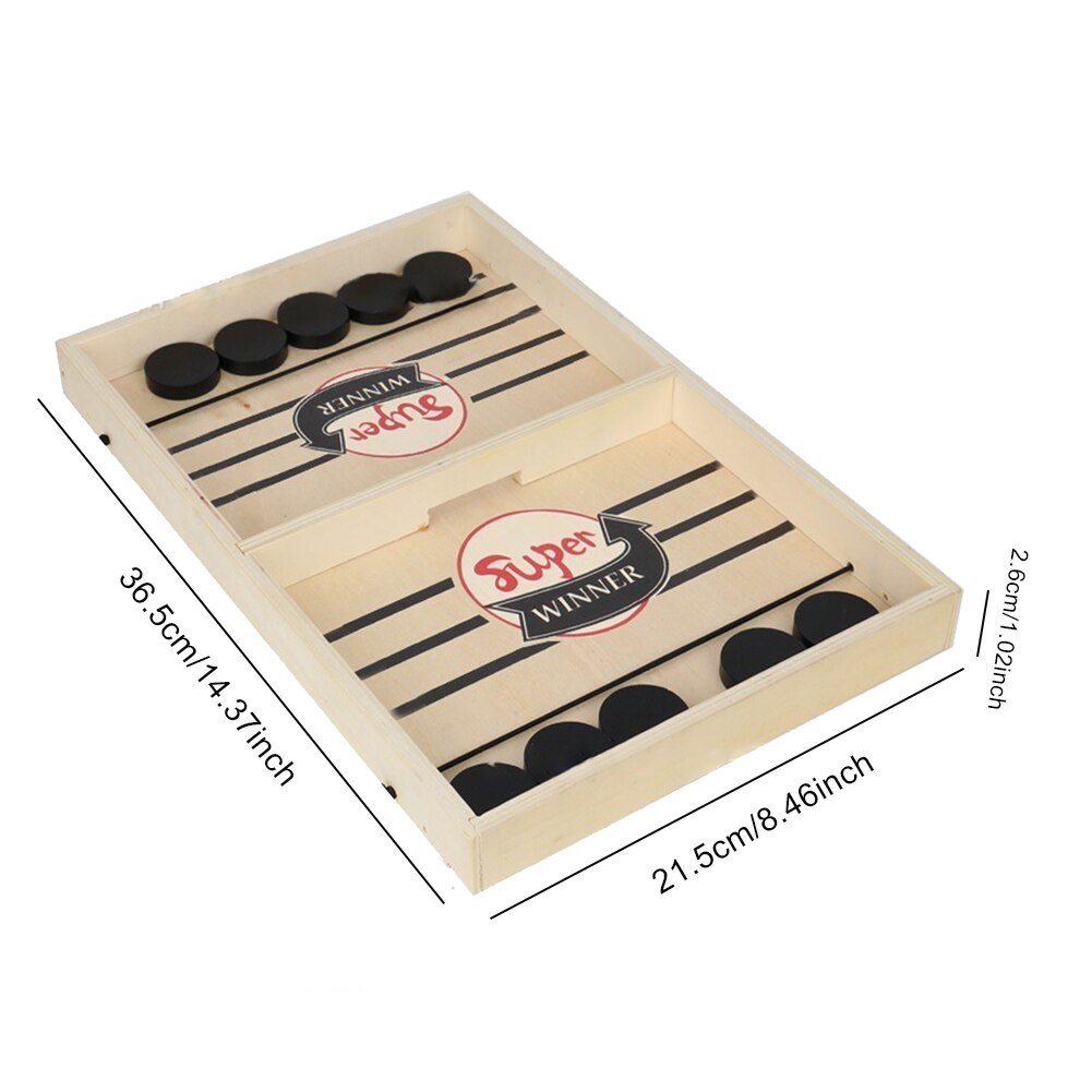 Mesa De Hockey Aéreo Small Foot Para 2 Jugadores | Tamaño 108 X 52 X 24 Cm | Incluye Disco Y 2 Palas | Juego De Habilidad Y Velocidad Para Niños Y Adultos