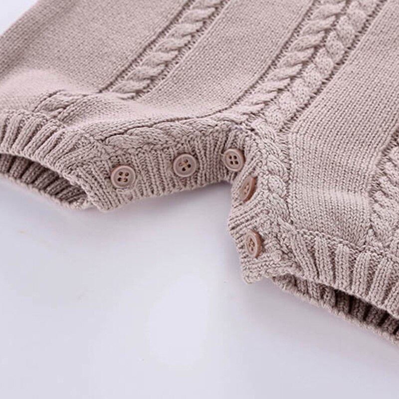 Boys Girls Warm Clothes Fall/Winter Baby Romper Knitted Woolen Jumpsuit Toddler Child Bag Fart Romper