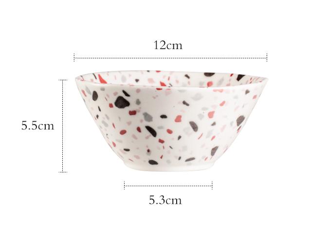 Ceramic Tableware European Dishes Set Home Kitchen Tableware Saucer Plate Dinner Plate Rice Bowl: Bowl