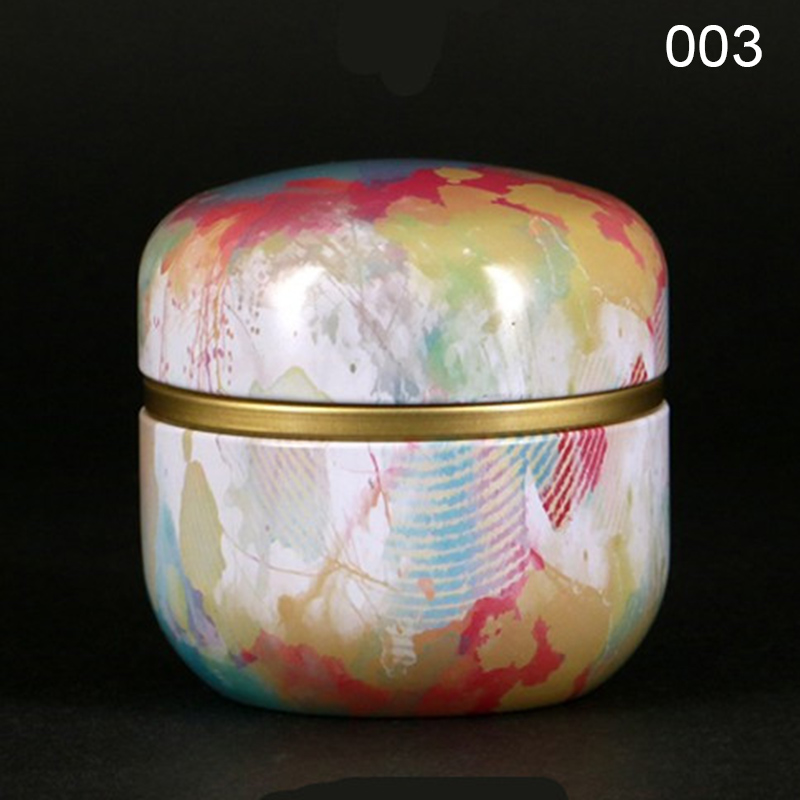 Multifunctionele Chinese Stijl Thee Caddies Ronde Metalen Thee Doos Pot Met Deksel Hfing: 003