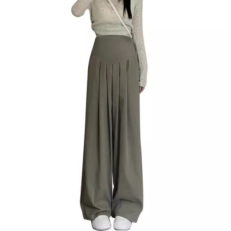 Plus Size Maternity Clothes for Comfortable Pregnant Women Striped Trousers Leisure Clothing Pregnancy Women's Loose Pants