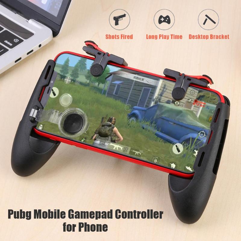 Hot 5 in 1 Gamepad per cellulare per PUBG Mobile Trigger pulsante di fuoco L1R1 Controller sparatutto Joystick obiettivo chiave per gioco di tiro