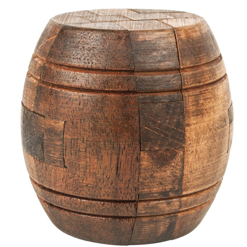 3D Wine Bucket Russia Luban lock Educational Toy Educational Wood Puzzles For Adults Kids Brain Teaser Children Antistress