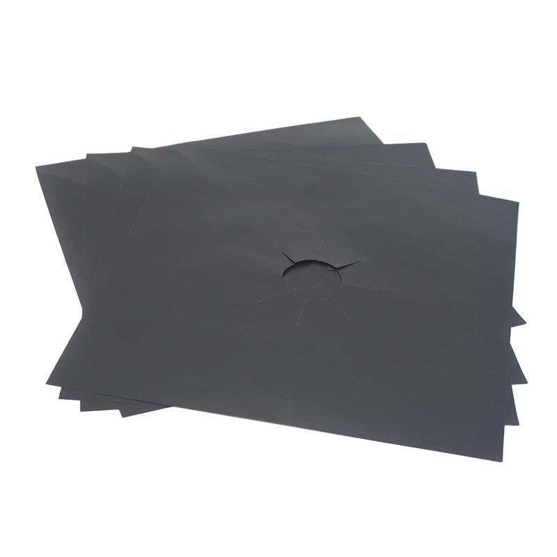 1pc Universal Oven Liner Gas Hob Protector Sheets Square Heat Resistant Burner Cooker Protector Washable Reusable Pad 27*27cm