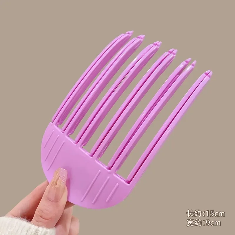 2pcs Fluffy Hairpin Curling Bangs Clips Hair Roots Volumizing Hairclips Set Women Curling Fixed Clip Volume Hair Roller: Yellow