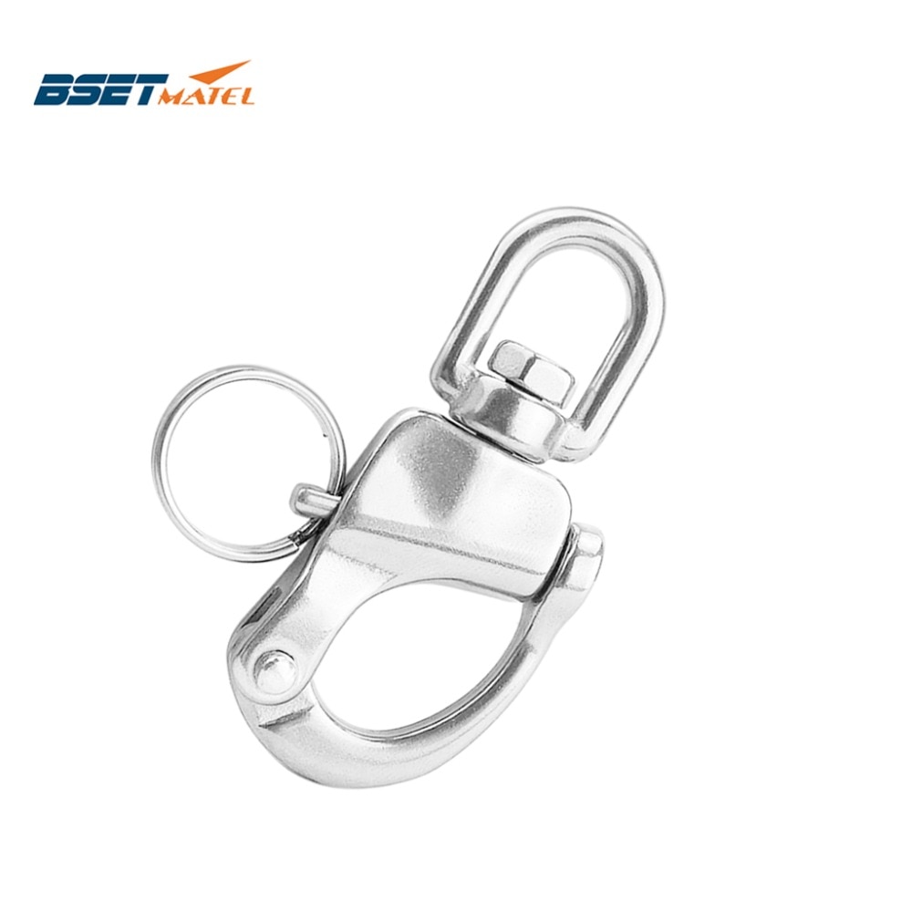 316 Stainless Steel Swivel snap Shackle Quick Release Boat Anchor Chain Eye Shackle Swivel Snap Hook for Marine Architectural