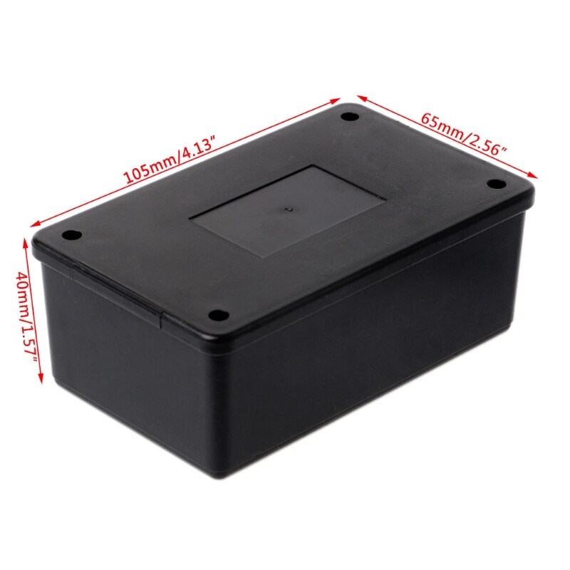 Caja de plástico ABS impermeable para proyectos, caja negra, 105x64x40mm