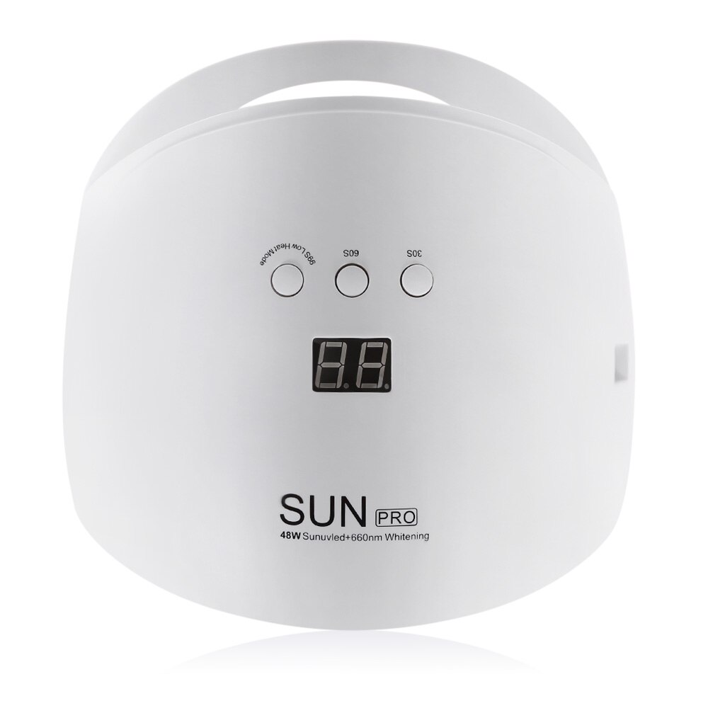 SUNPRO 48W Portable Gel Polish LED Nail Dryer Phototherapy Smart Curing Lamp: EU PLUG