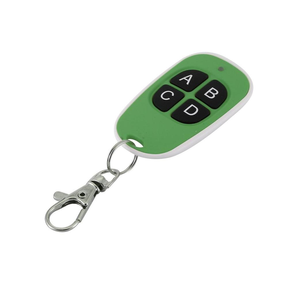 Cloning Remote Garage Gate Door Control Copy Clone 433.92mHz Fixed Code Controller Opener Command Keychain for Barrier: Green