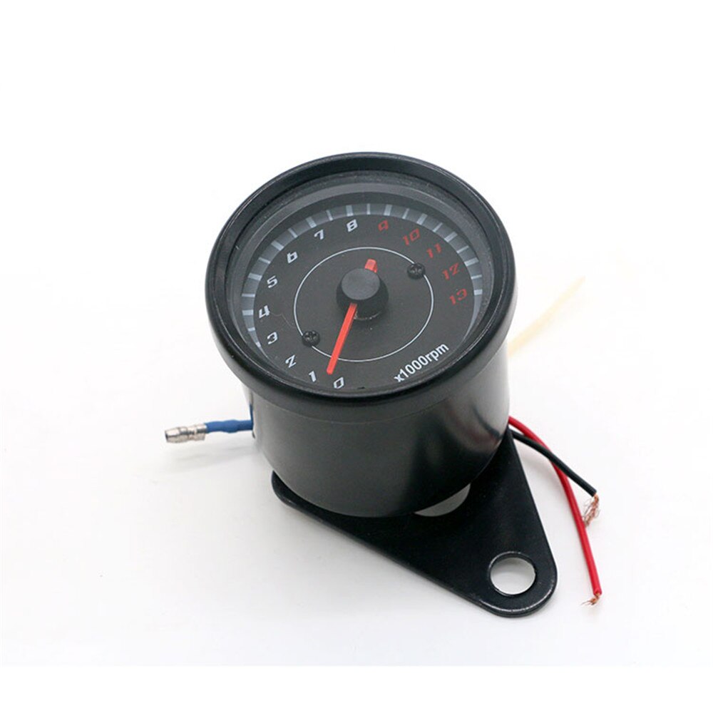 Odometer Universal Motorcycle Mechanical Speedometer DC 12V Dual Instrument Electronics Tachometer Guage for Honda Cg125 GN125: Model 2