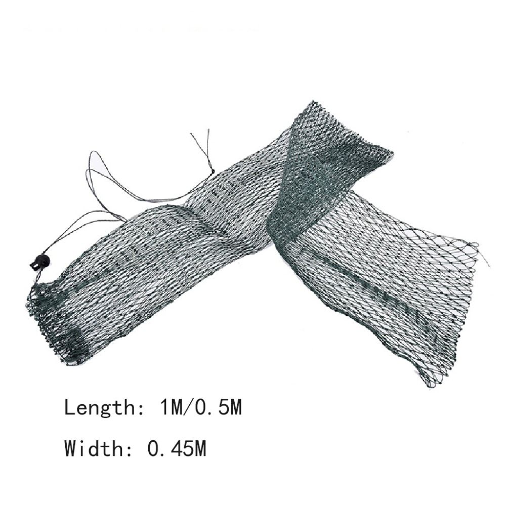 4-strand Wire Fishing Net No-deformed Strong Load-bearing Capacity Folding Fish Bag Bundle Buckle Fishing Mesh