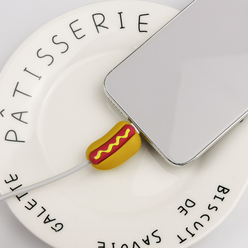 Cartoon Cable Protector Cute Charger Protector Cable Winder Organizer Data Line Protective Cover For