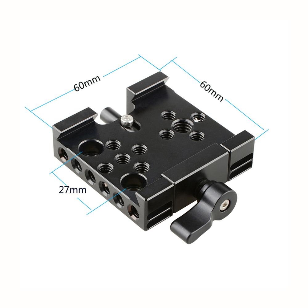 Quick Release Plate Voor Manfrotto 577 501 Camera Statief Grondplaat 60Mm 1/4 &quot;3/8&quot; Schroef Gaten Dslr Kooi rig Rail Mount Qr Board