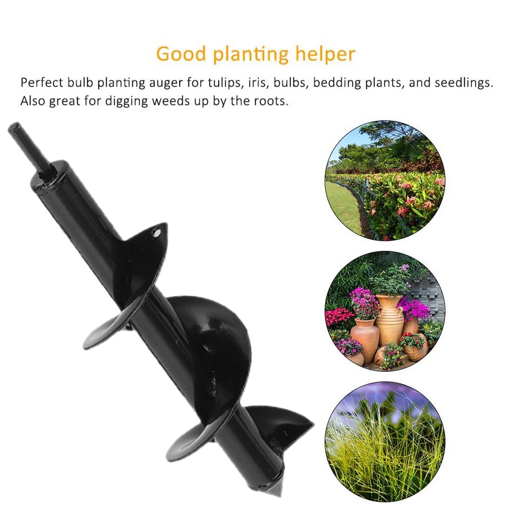 Tuin Vijzel Boor Tool Spiraal Gat Digger Ground Boor Aarde Boor Voor Zaad Planten Tuinieren Hek Bloem Planter Digger