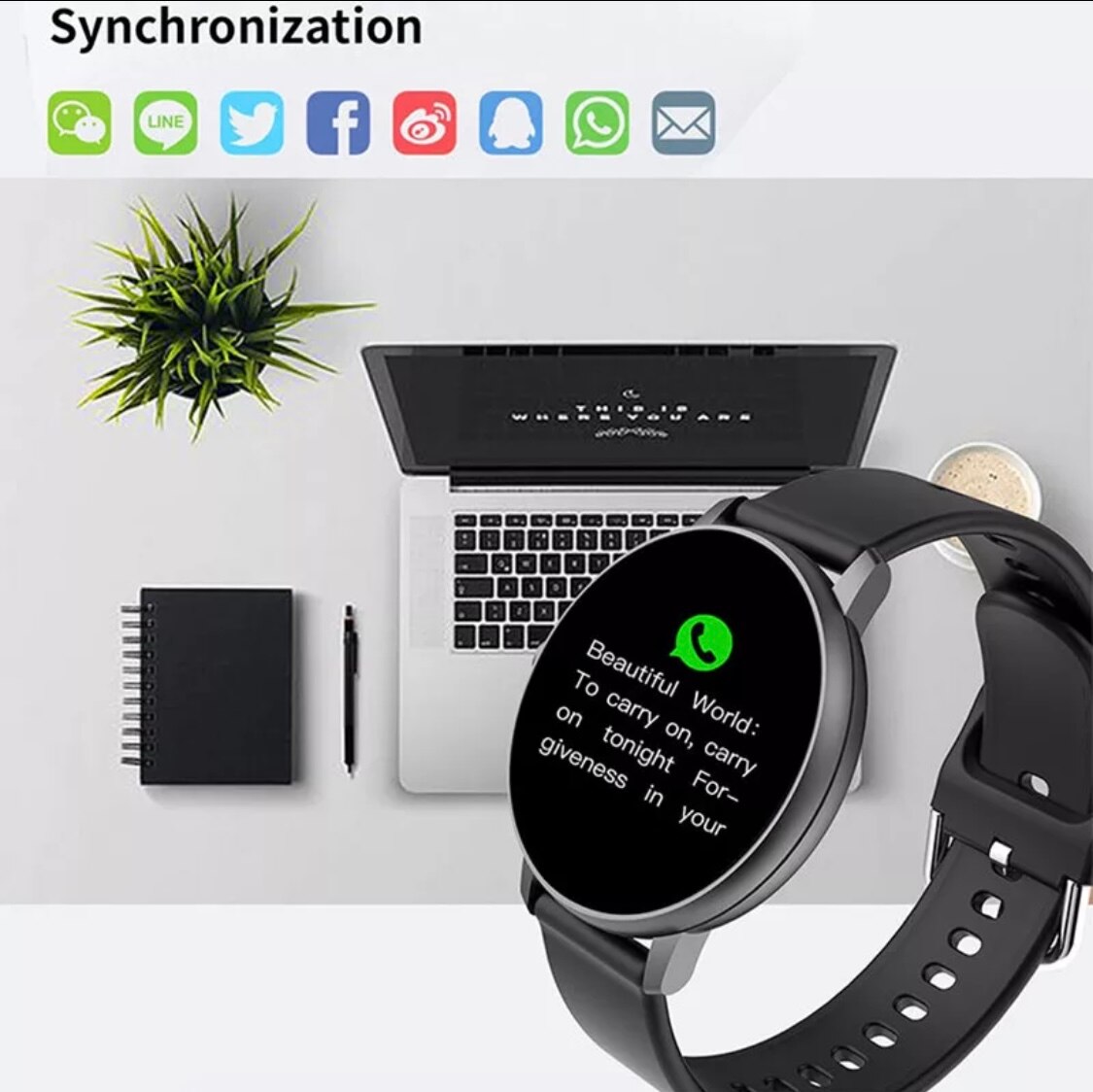 Smartwatch,reloj inteligente,unisex,control bluetooh,llamadas,mensajes,redes sociales,deporte,ritmo cardiaco etc etc