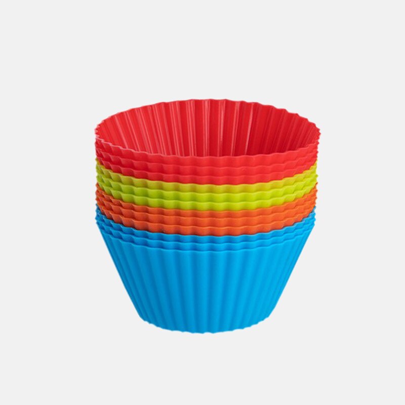 Ronde siliconen mal met 24 gaten, zeep, koekjes, cupcakes, bakvorm, bakvorm, zelfgemaakte cakevorm, mini-muffinvorm: 5