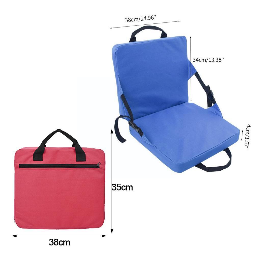 Canoe Kayak Cushion Waterproof Stadium Chair With Comfortable Back Support For Hiking Camping Boating Fishing Accessor W1m6