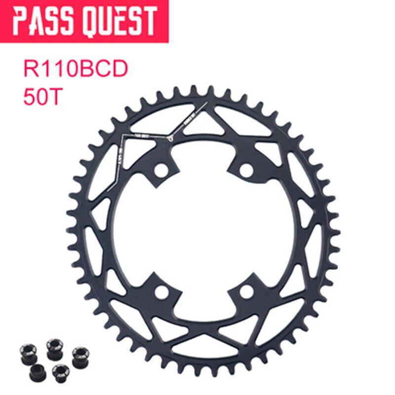 Cykel oval klinge krank 110 bcd smal bred mtb mountain road cykel oval kranksæt plade tand 42t/44t/46t/48t/50t/52t: 50t