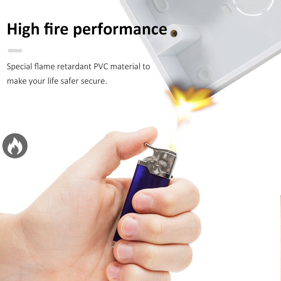 Junction Box Surface Mount 146mm*86mm*32mm External Mounting Switch Box for 146*86mm Standard Switch and Socket