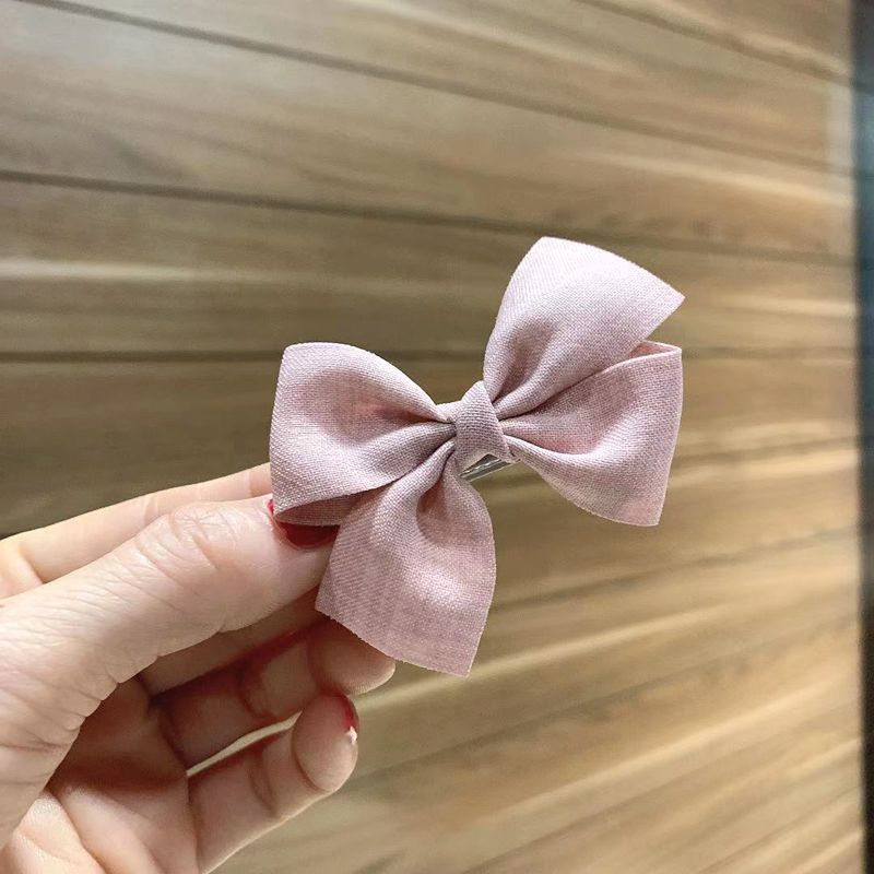 Clip de pelo bebé con lazo - pink bow