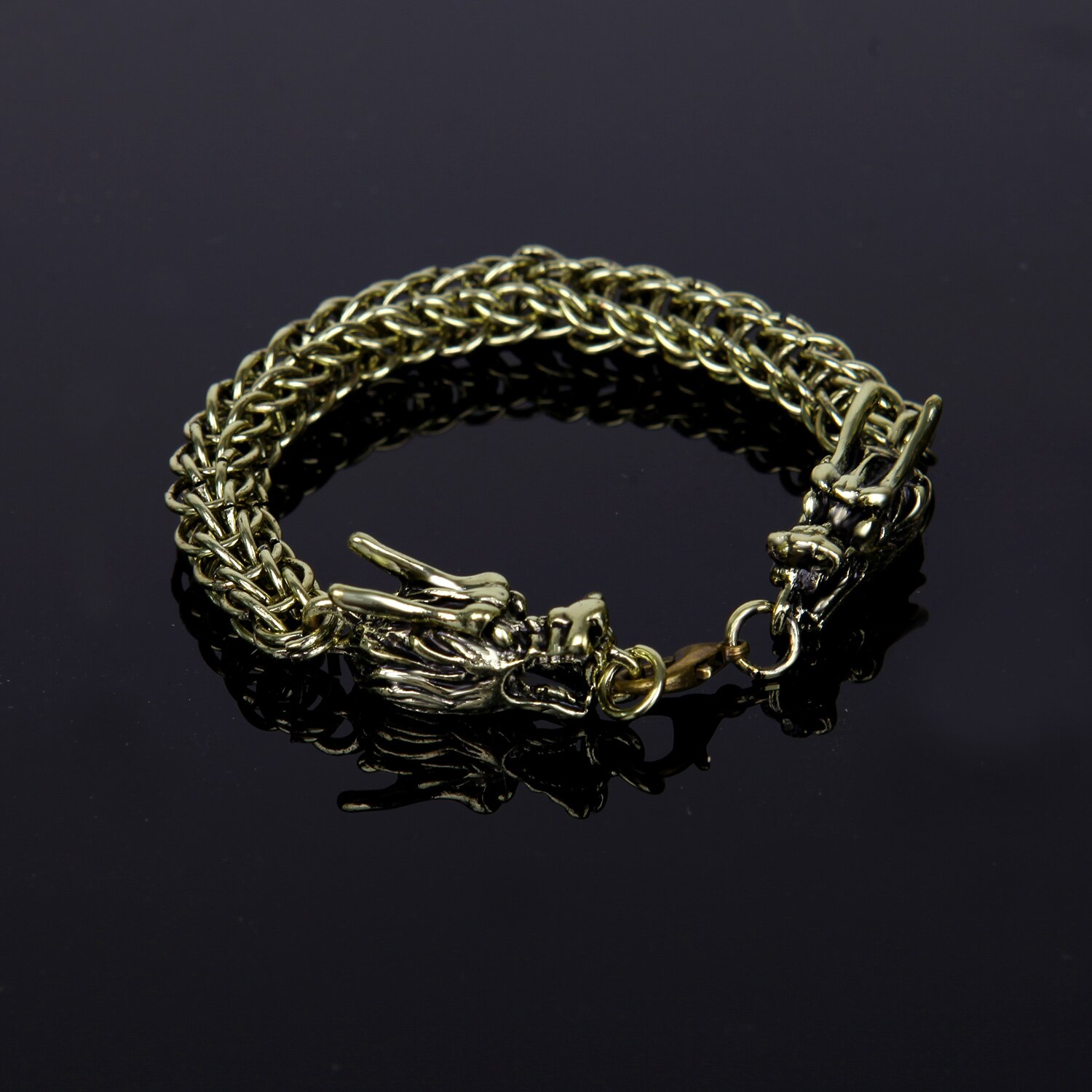 Jahrgang Edelstahl Drachen Armbänder Für Männer Schlange Kette Männlichen Armbinde Armreifen Kühlen Punk Hüfte hüpfen Schmuck