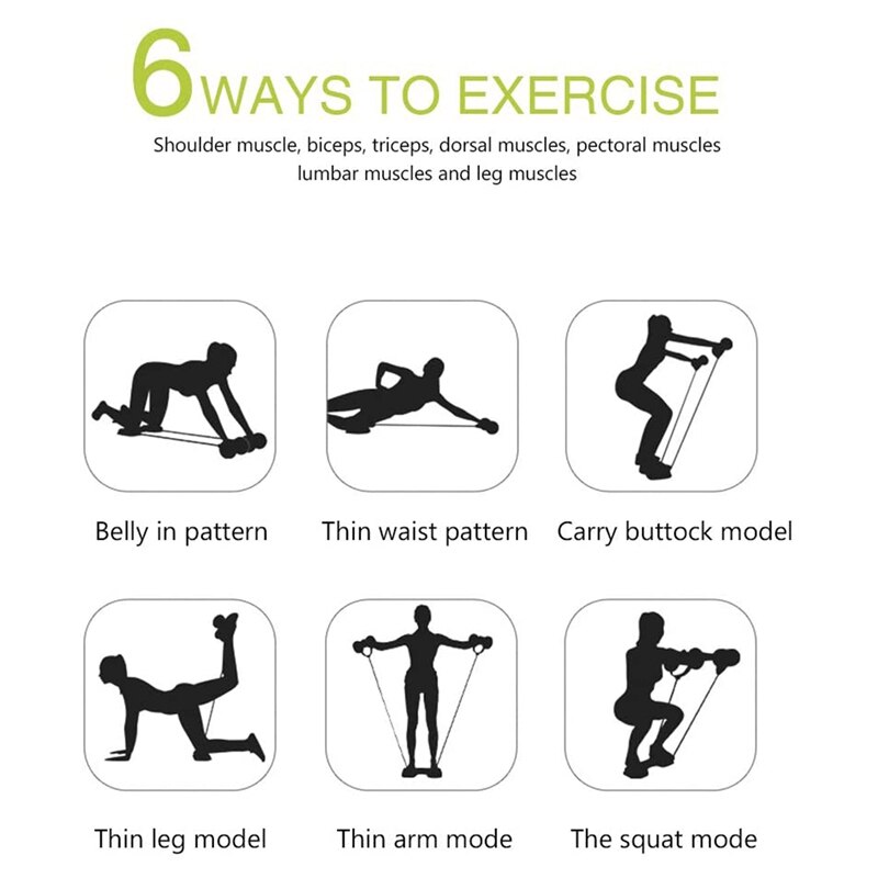 Ab Rullo Resistenza Abinal Allenatore Doppio Rullo per Il fitness A Casa Multi-Esercizio di fitness Ginocchiere Attrezzature per Il fitness