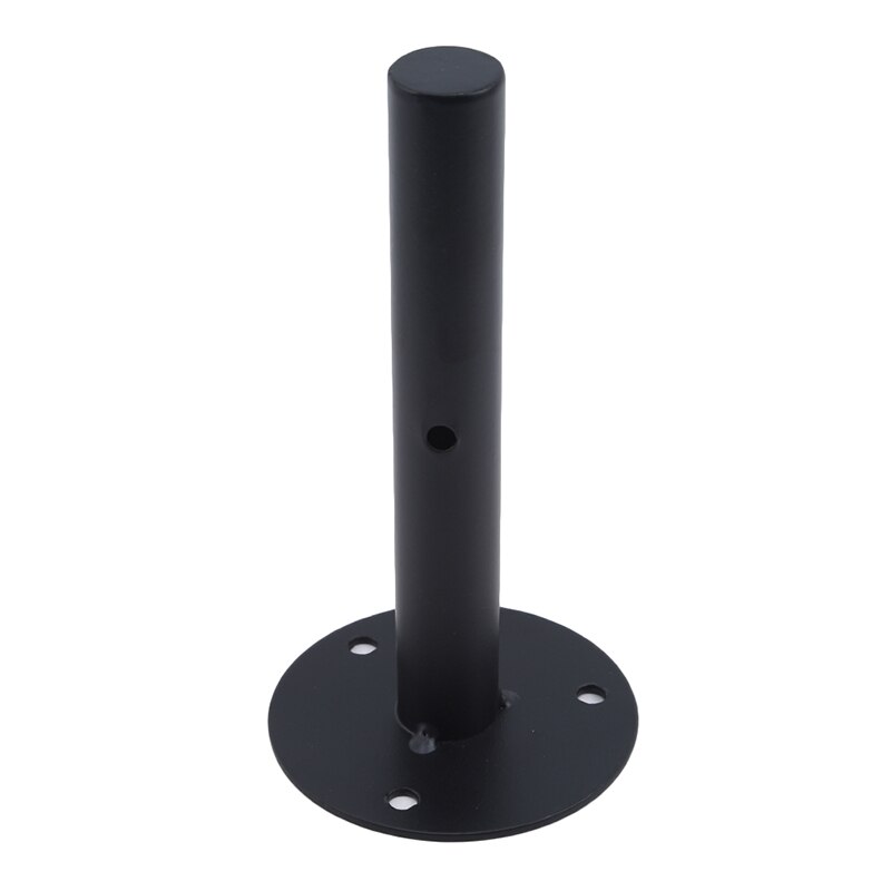 Black Angle Bracket Heavy Support Adjustable Wall Mounted Bench Table Shelf Bracket Furniture Hardware: round tube 15cm
