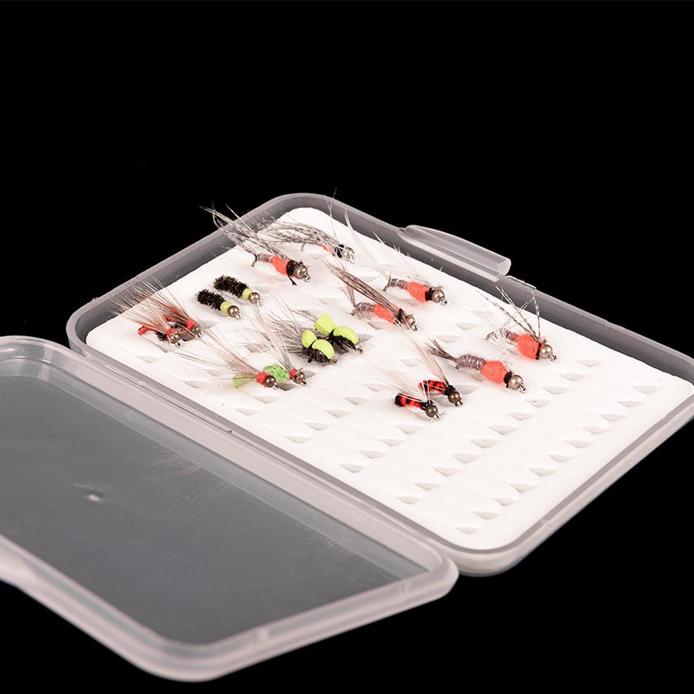 Portabale Fly Fishing Lure Bait Box Trout Flies Storage Box Case Container Organizer Pouch Waterproof EVA 3 Size Storage Boxes