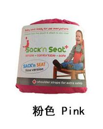 Stolebetræk sæde sikkerhedssele fodring høj stol baby bærbar sæde spædbarn rejse foldbar vaskbare spædbørn spisestue spisestue  er772: Lyserød