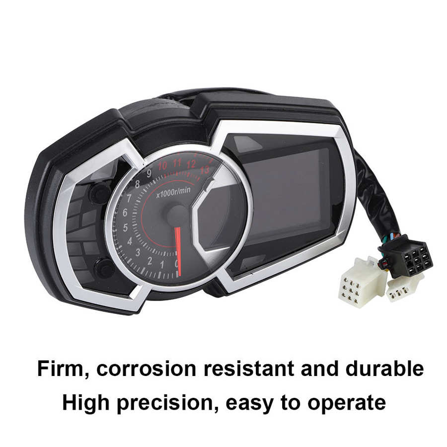 Auto Toerenteller Toerenteller Auto 12V Motorfiets Digitale Kilometerteller Lcd Display Gauge Universele Accessoire Gauge Toerenteller Auto