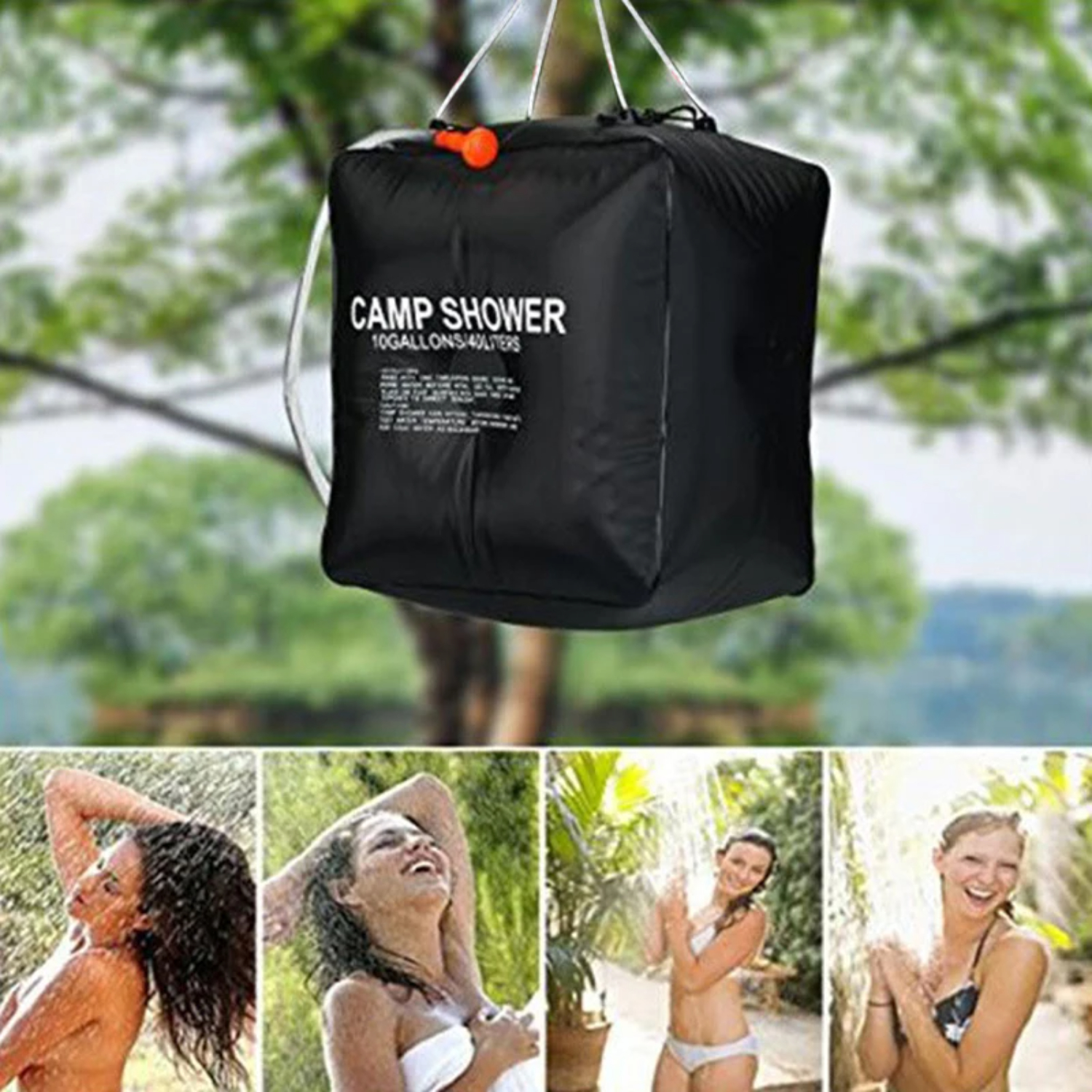 Waterzakken 40L Douche Zonne-energie Snelle verwarming Camping Douche Kamperen Vissen Wandelen Waterbaden Waterflessendrager