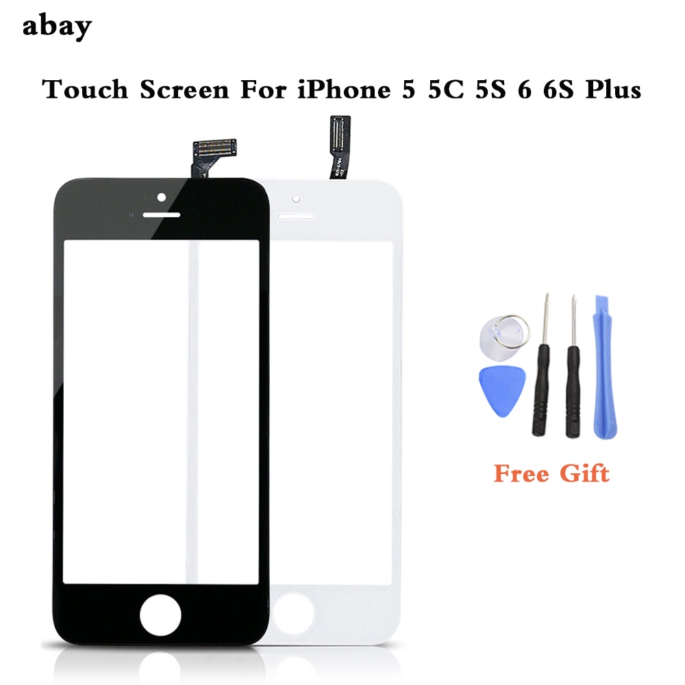 Touch Screen Glas + Rahmen Digitizer Für iphone 5 5C 5S 6 6S Plus TouchScreen Ersatz Für iphone 5 6 6S plus Telefon Zubehör