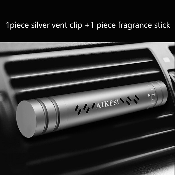 Ambientador purificador de aire para coche, accesorios para coche, aromatizante Interior, Clip de Perfume para automóvil, difusor de Aroma de fragancias para coche: Plata