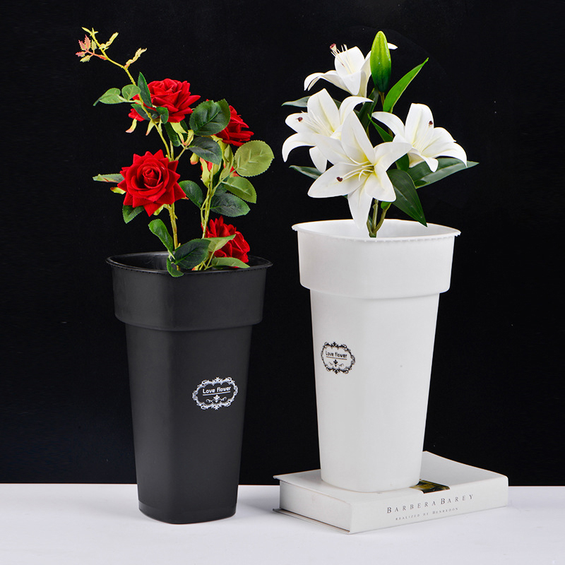 Plastics Umbrella Holder Free Standing Flower Bucket Flower Shop Flower Storage Bucket Port Style Square Flower Bucket