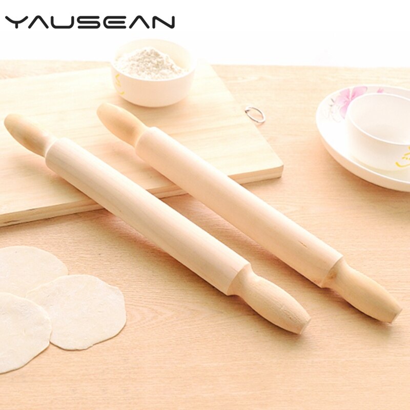 Large Solid Wood Rolling Pins Pizza Bread Biscuit Baking Tool Stick Decoration Dough Roller Wooden Sticks Kitchen Accessories