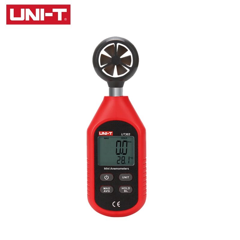 UNI-T UT363 Digitale Lcd Anemometer Thermometer Handheld Wind Lucht Snelheid Temperatuur Mini Thermometers Wind Meter